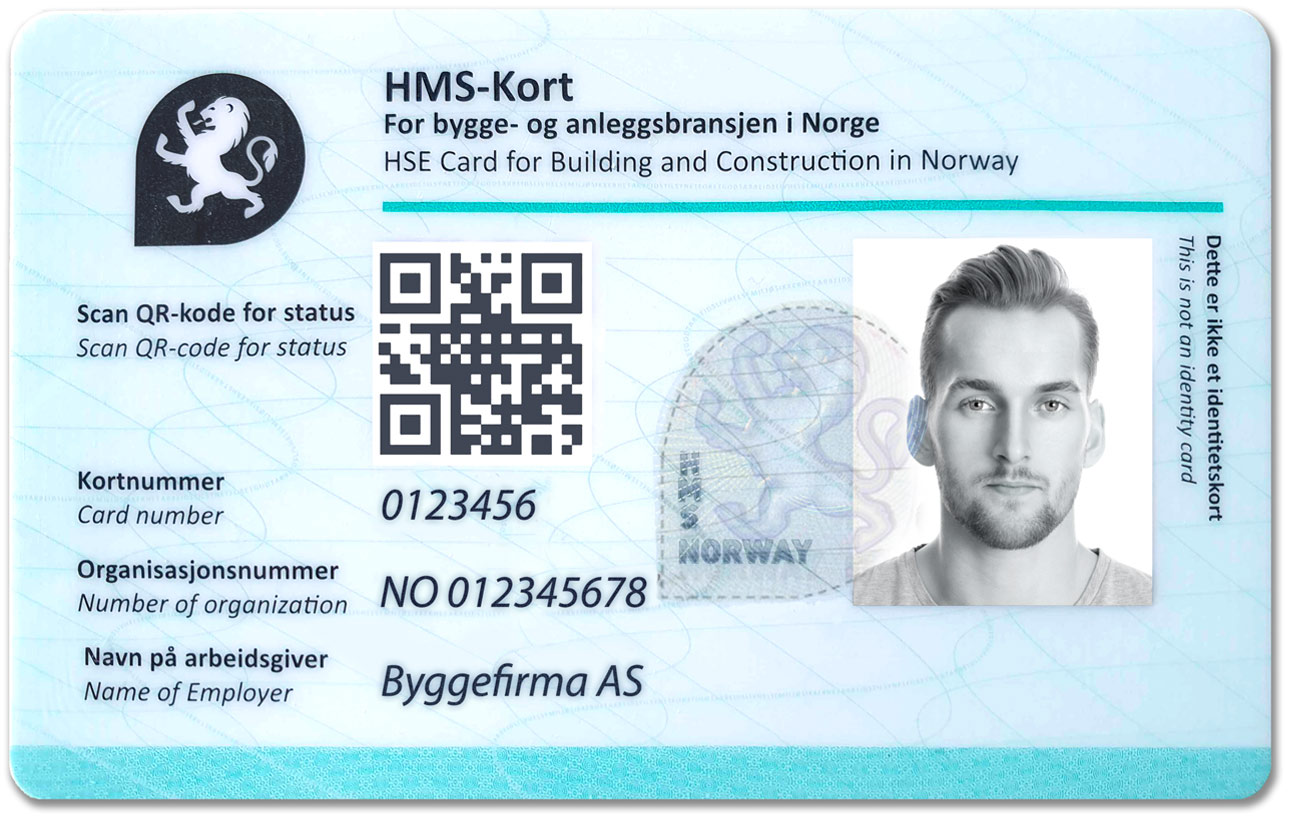 HMS-Kort for bygge- og anleggsbransjen i Norge